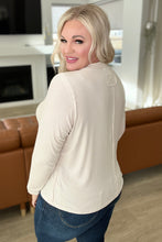 Load image into Gallery viewer, Mineral Wash Ribbed Scoop Neck Top in Sand Beige