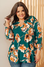 Load image into Gallery viewer, I Think Different Top in Teal Floral