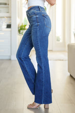 Load image into Gallery viewer, Josephine Mid Rise Raw Hem Bootcut Jeans