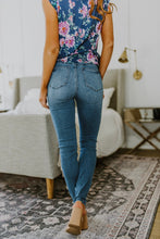 Load image into Gallery viewer, Juny Hi-Waist Control Top Cool Denim Skinny