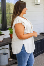 Load image into Gallery viewer, Keep Me Posted Ruffle Detail Blouse