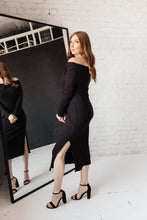 Load image into Gallery viewer, Kiah Sweater Dress in Black