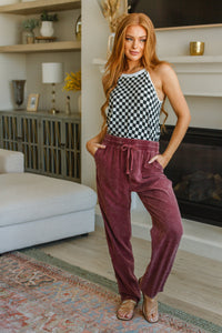 Start the Races Checkered Halter Top