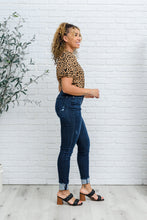 Load image into Gallery viewer, Maeve Mid-Rise Dark Wash Cuffed Skinny
