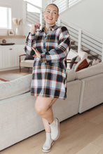 Load image into Gallery viewer, Make it Right Plaid Shirt Dress