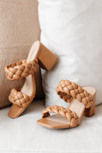 Load image into Gallery viewer, Maya Braided Heels in Tan