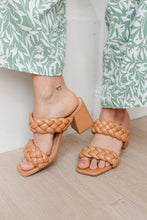 Load image into Gallery viewer, Maya Braided Heels in Tan