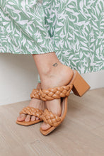 Load image into Gallery viewer, Maya Braided Heels in Tan