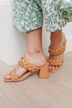 Load image into Gallery viewer, Maya Braided Heels in Tan