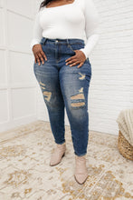 Load image into Gallery viewer, Mid-Rise Destroyed Relaxed Fit Jeans