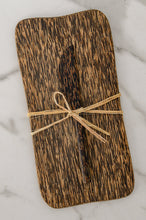 Load image into Gallery viewer, Palm Wood Cheese Board And Knife Set