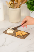 Load image into Gallery viewer, Palm Wood Cheese Board And Knife Set