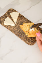 Load image into Gallery viewer, Palm Wood Cheese Board And Knife Set