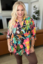 Load image into Gallery viewer, Lizzy Top in Tropical Navy