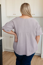 Load image into Gallery viewer, Pleasantly Perfect Bubble Sleeve Peasant Blouse