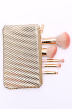 Load image into Gallery viewer, Pure Glam 5 Piece Brush Set with Bag