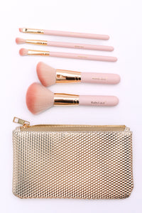 Pure Glam 5 Piece Brush Set with Bag