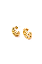 Load image into Gallery viewer, Pushing Limits Gold Plated Earrings
