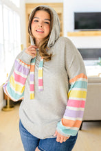 Load image into Gallery viewer, Rainbow Connection Striped Hoodie