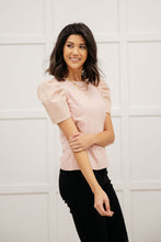 Load image into Gallery viewer, Rock On Puff Sleeve Top in Blush