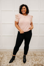 Load image into Gallery viewer, Rock On Puff Sleeve Top in Blush