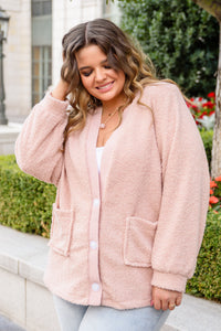 Start The Trend Cardigan in Blush