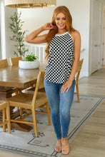 Load image into Gallery viewer, Start the Races Checkered Halter Top