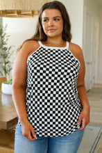 Load image into Gallery viewer, Start the Races Checkered Halter Top