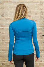 Load image into Gallery viewer, Staying Swift Activewear Jacket in Hawaiian Blue