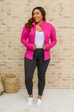 Load image into Gallery viewer, Staying Swift Activewear Jacket in Raspberry