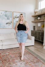 Load image into Gallery viewer, Stephanie Raw Hem Denim Skirt