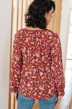 Load image into Gallery viewer, Sunday Brunch Blouse in Rust Floral