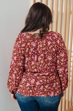 Load image into Gallery viewer, Sunday Brunch Blouse in Rust Floral