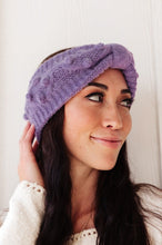 Load image into Gallery viewer, Pom Knit Head Wrap In Periwinkle