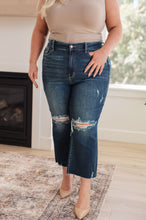 Load image into Gallery viewer, Whitney High Rise Distressed Wide Leg Crop Jeans